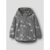 Name It Quiet Shade Elephant Nmmalfa08 Softshell Jacka AOP Fo1