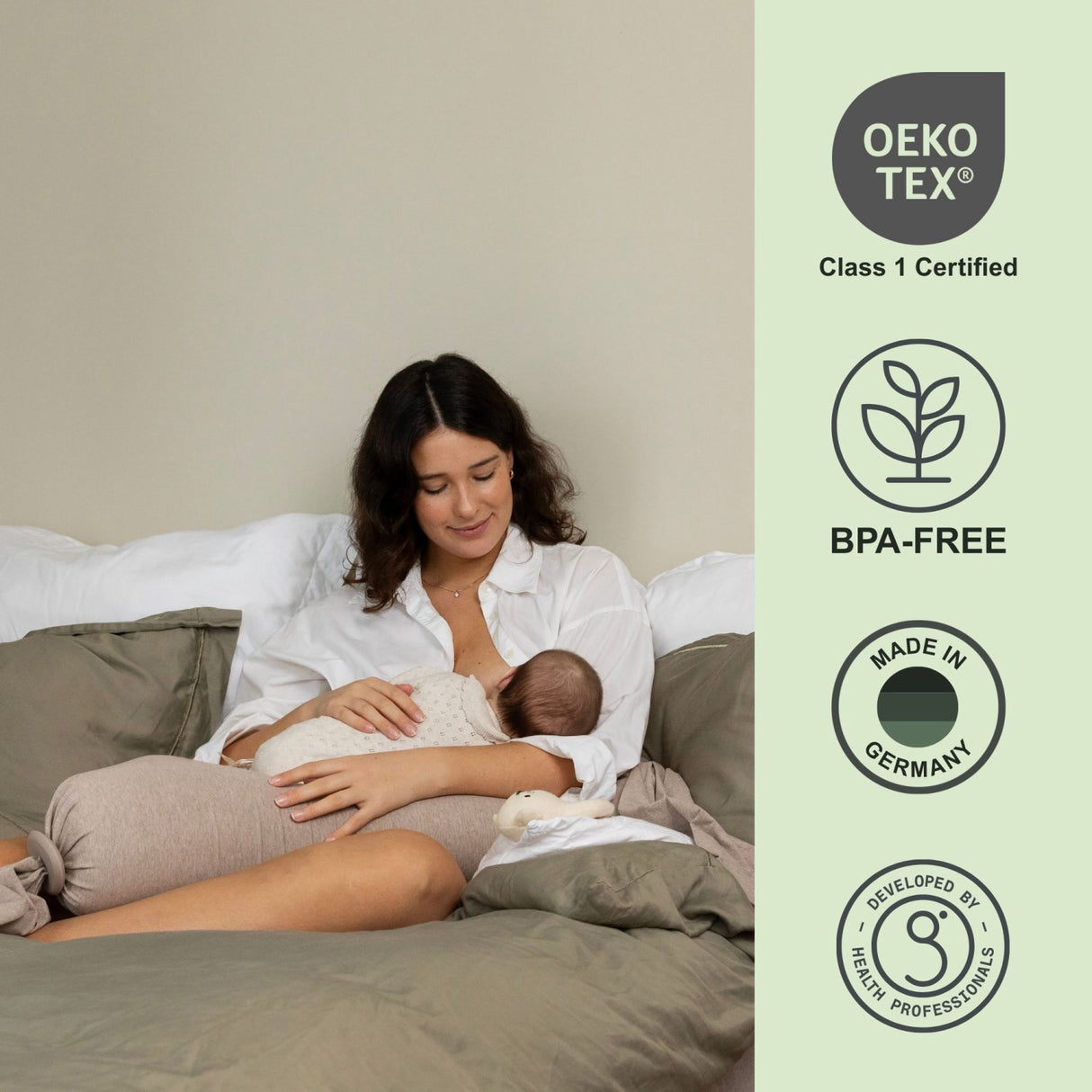 bbhugme Seashell Beige Nursing Kudde