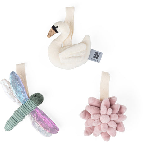 Sebra Multi Flower/Dragonfly/Swan Activity Toys 3-Pack