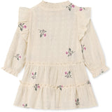 Fliink Sandshell Dobby Ls Rose Embr Klänning