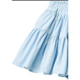 COPENHAGEN COLORS Lt. Blue Kjol W. Tyll Lining