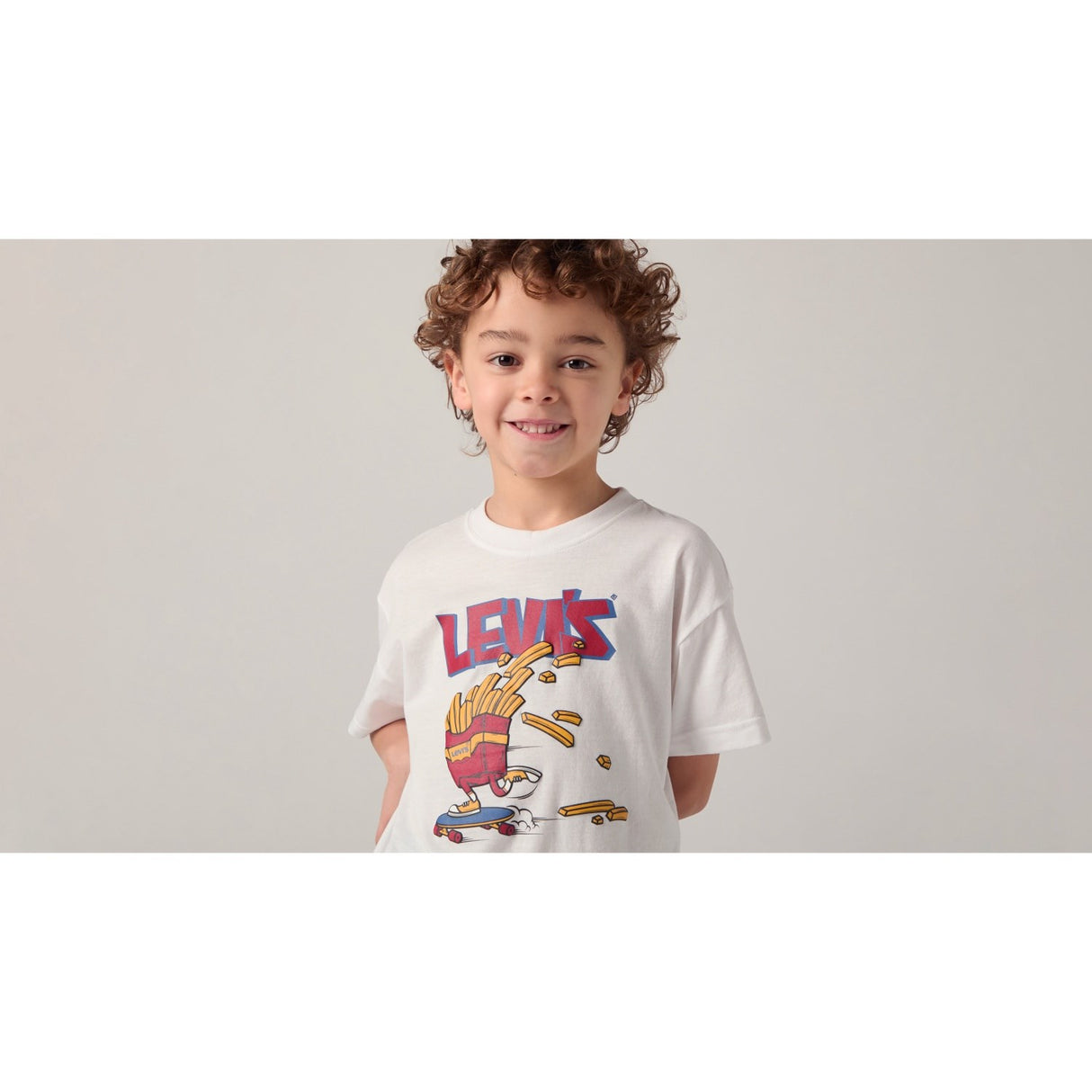 Levi's Bright White Lvb Fries On The Loose T-Shirt