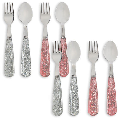 Konges Sløjd Sparkling Blush/Sparkling Blue 8 Pack Sparkly Bestick