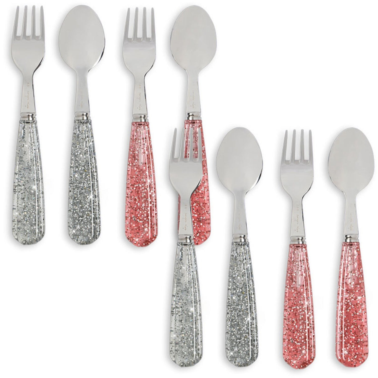 Konges Sløjd Sparkling Blush/Sparkling Blue 8 Pack Sparkly Bestick