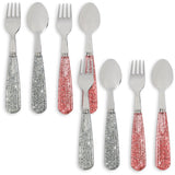 Konges Sløjd Sparkling Blush/Sparkling Blue 8 Pack Sparkly Bestick