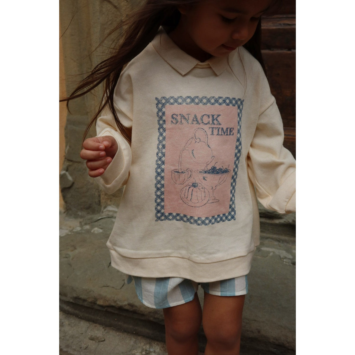 Konges Sløjd Buttercream Spotty Ls Pikétröja Gots