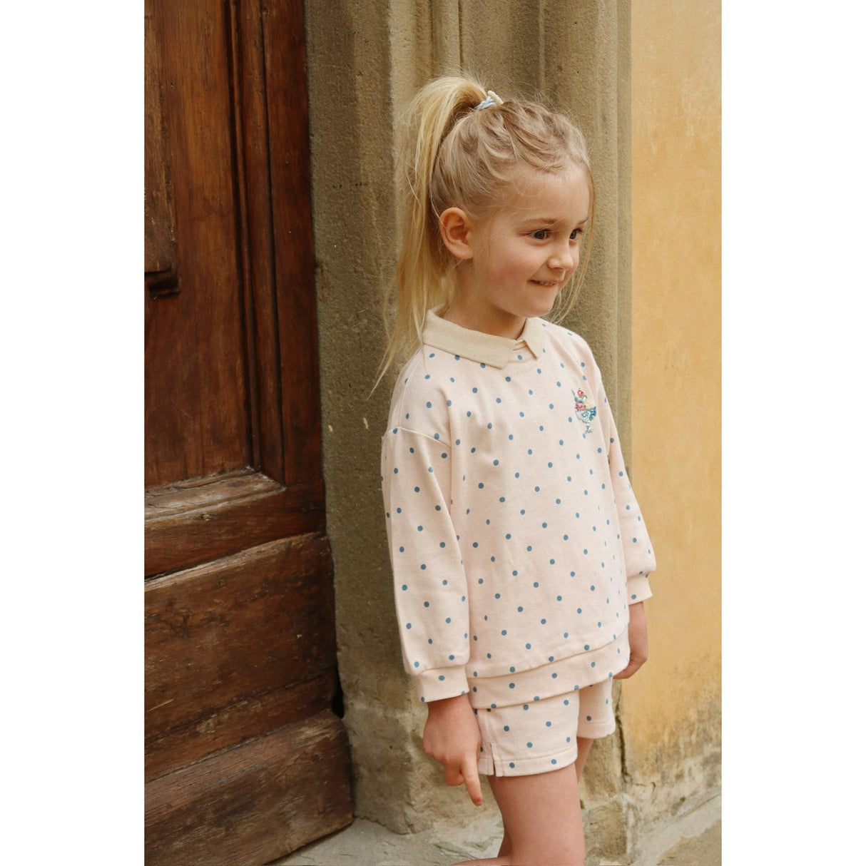 Konges Sløjd Rosewater Dot Spotty Ls Pikétröja Gots