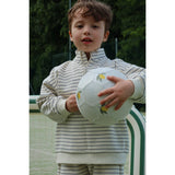 Konges Sløjd Flintstone Stripe Lou Stripe Half Zip Sweat Ocs