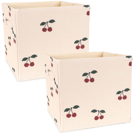 Konges Sløjd Cherry Tyg Förvaring Baskets 2 Pcs