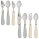 Konges Sløjd Creme/Onyx 8 Pack Bestick