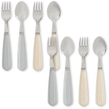 Konges Sløjd Creme/Onyx 8 Pack Bestick