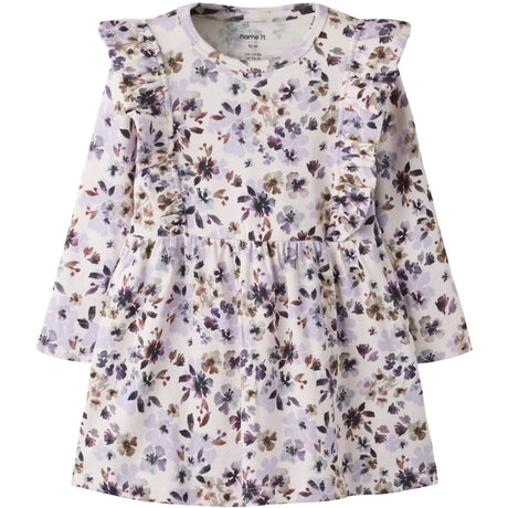 Name It Calcite Grape Compote/Shopping Bag Nmfkayla Ls Klänning Xnoos