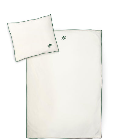 Moonboon Nature With Leaf Junior Säng Linne Embroidery