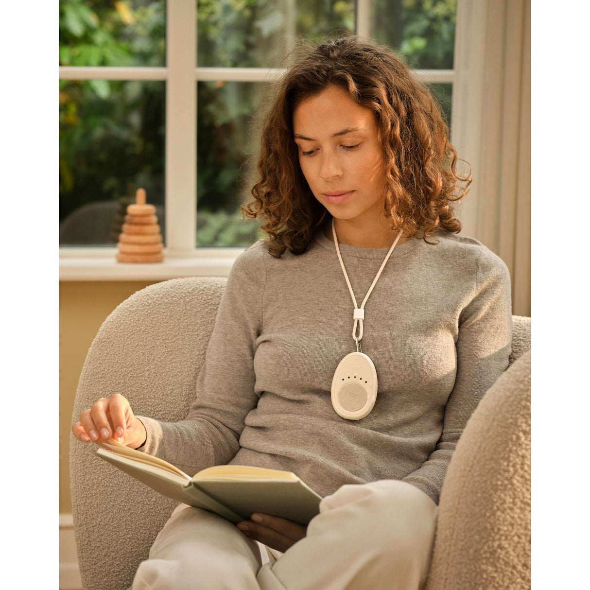 Moonboon Cream White Baby Monitor