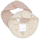 Konges Sløjd Stripe Tricolore Petit/Cielo Marino Basic 2 Pack Haklapp