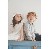 Huttelihut Antique White Klänning Ss Embroidery