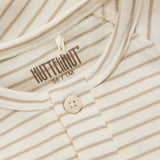 Huttelihut White Pepper Romper Ls Yd Stripe