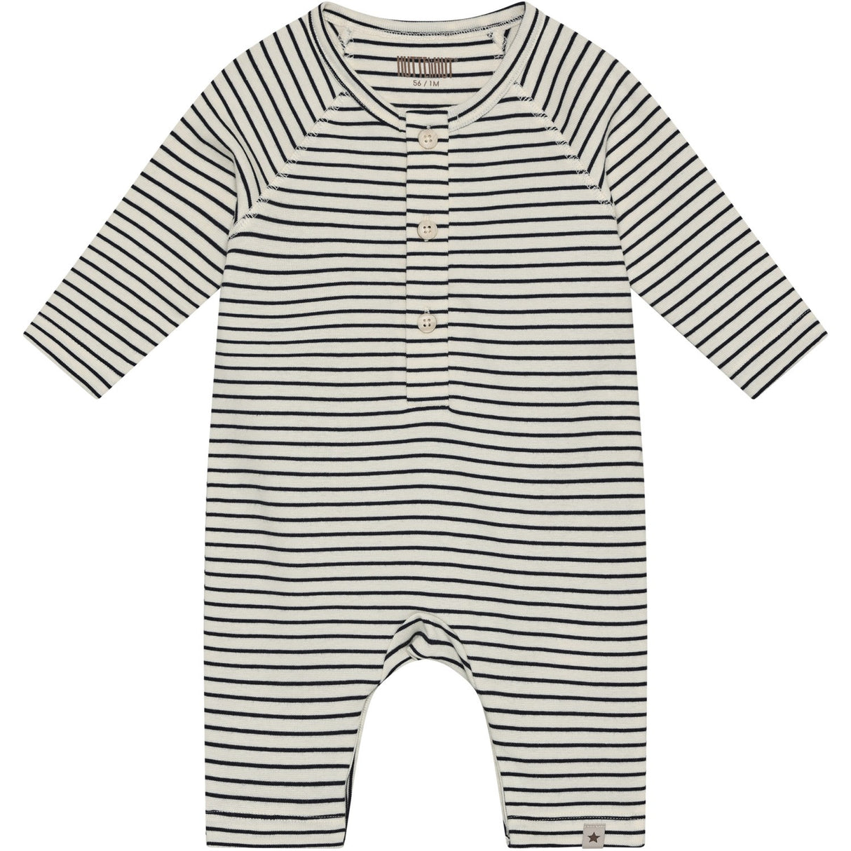 Huttelihut Navy Blazer Romper Ls Yd Stripe
