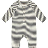 Huttelihut Navy Blazer Romper Ls Yd Stripe