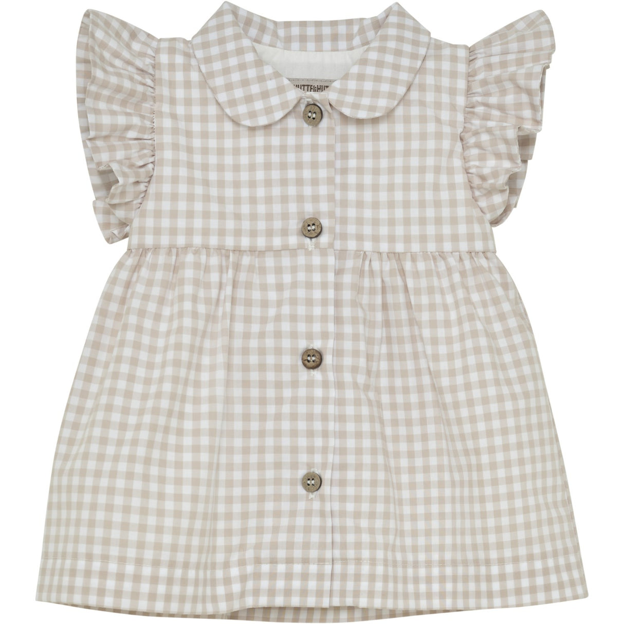 Huttelihut White Pepper Klänning Ss Woven Check