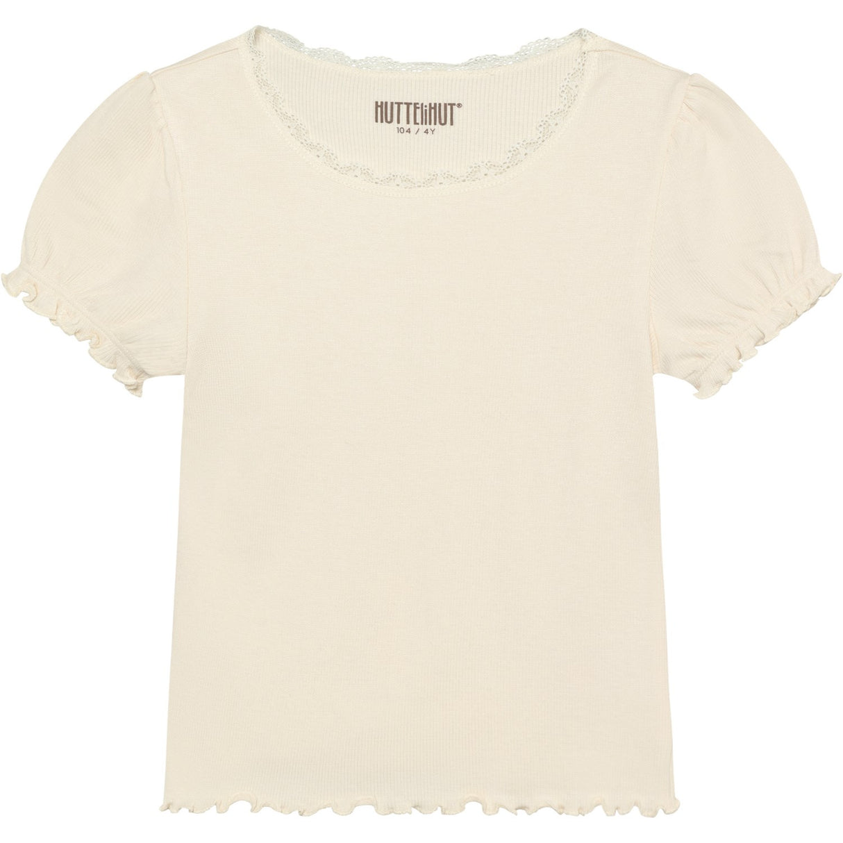Huttelihut Antique White T-Shirt Ss Rib