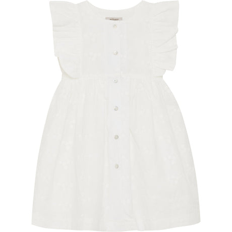 Huttelihut Antique White Klänning Ss Embroidery