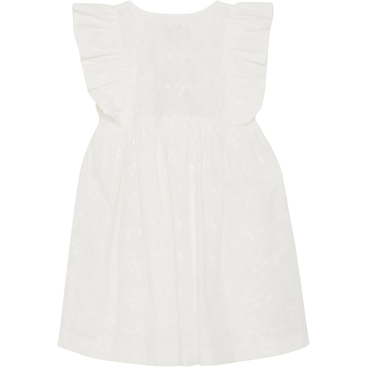 Huttelihut Antique White Klänning Ss Embroidery