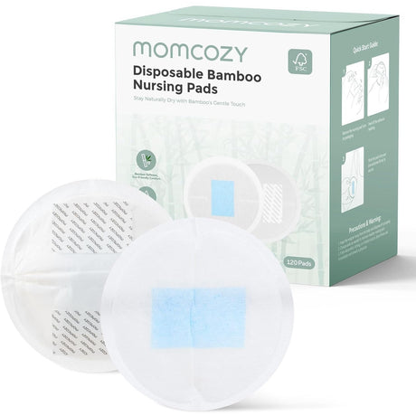 Momcozy Bambu Fiber Disposable Nursing Pads 120-Pack