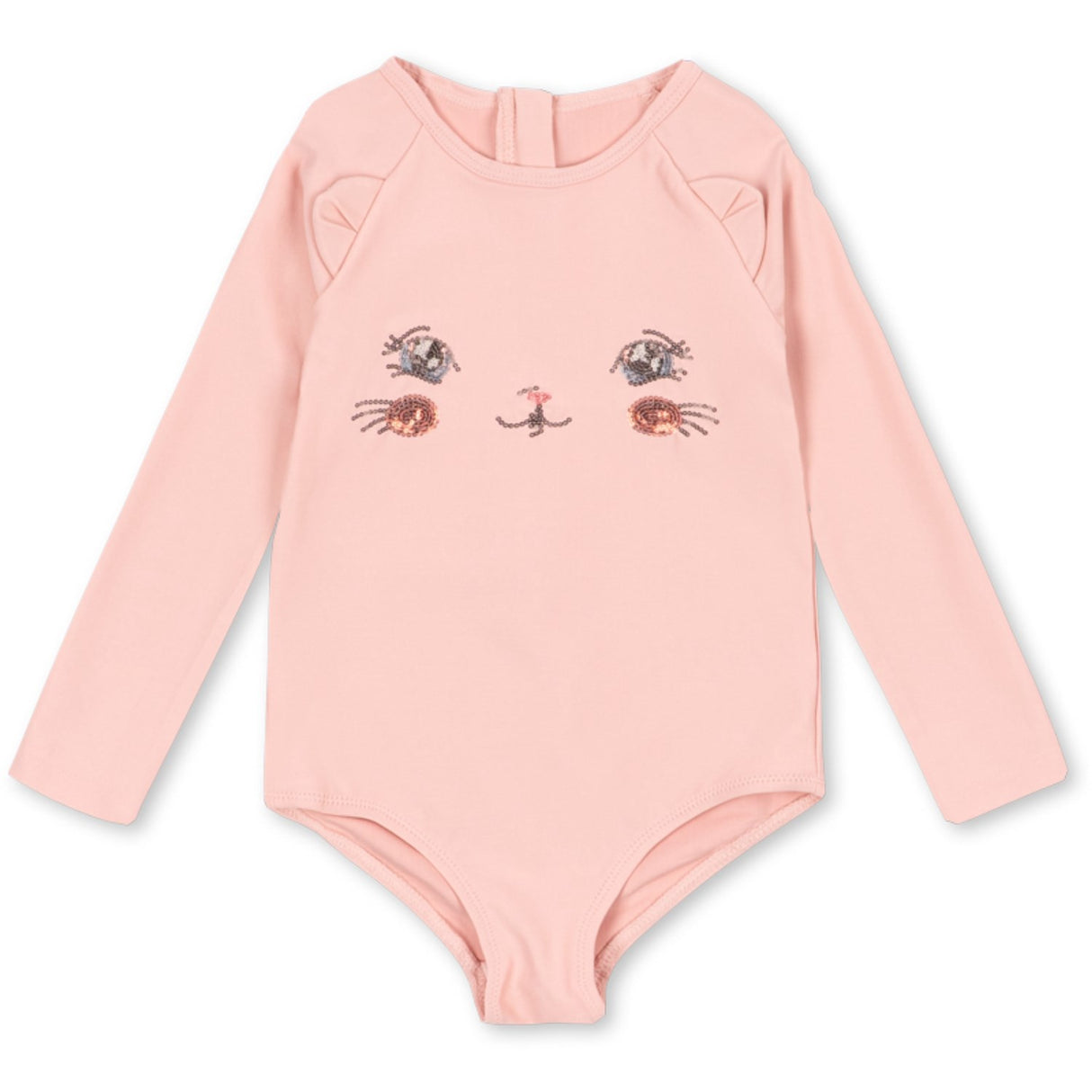 Konges Sløjd Powder Pink Kitty Ls Baddräkt Grs
