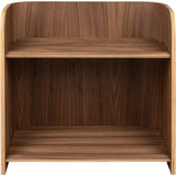 Curve Lab Walnut Small Curvy Bokhylla