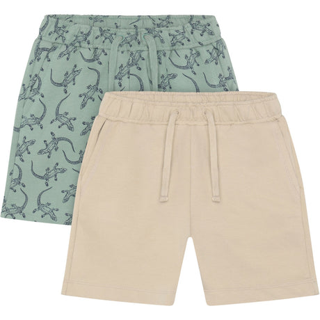 Minymo Lily Pad Sweat Shorts 2-Pack