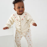 Minymo Vanilla Ice Cardigan Stickad