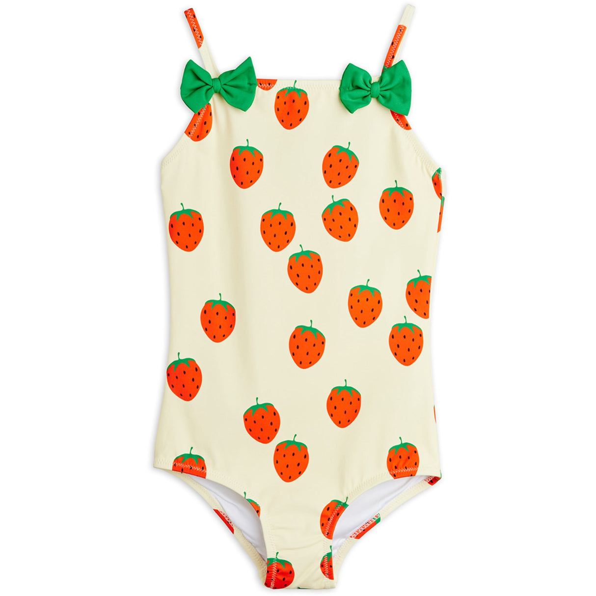 Mini Rodini Off-white Strawberries AOP Bathing Dräkt