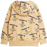 Mini Rodini Beige Alien City Fc AOP Zip Hoodies