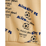 Mini Rodini Beige Alien City Fc AOP Zip Hoodies