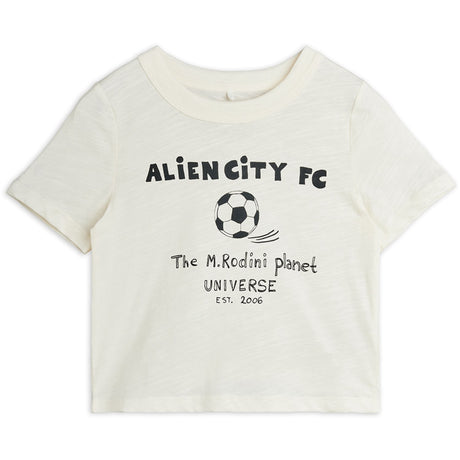 Mini Rodini Off-white Alien City Fc Sp Ss Tee