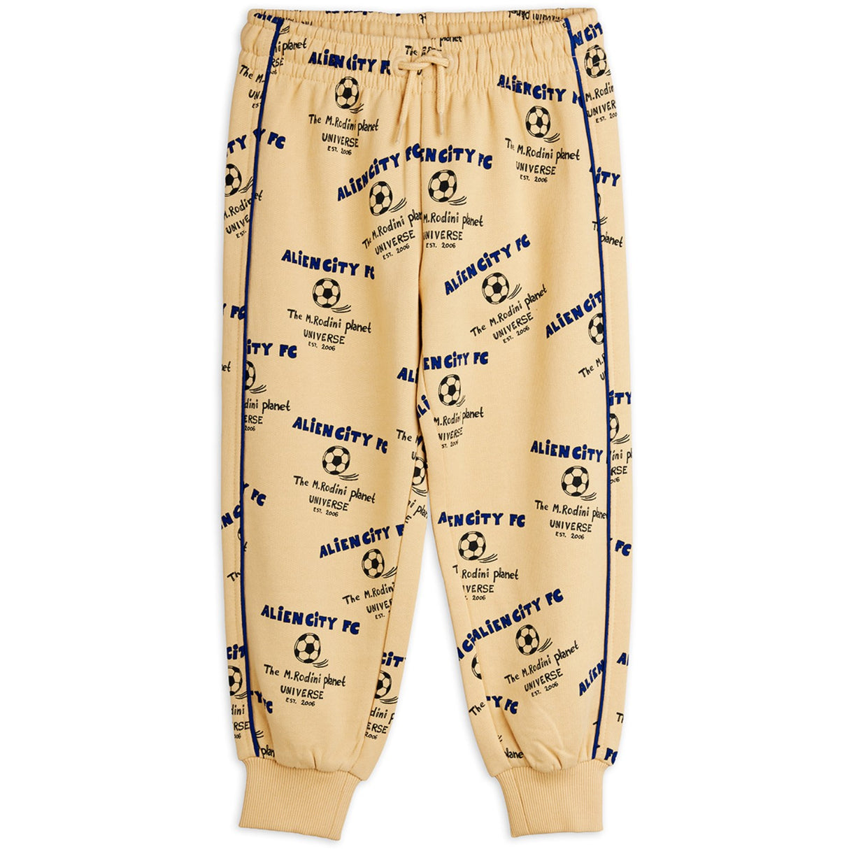 Mini Rodini Beige Alien City Fc AOP Sweatpants