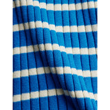 Mini Rodini Blue Ritzratz Patch Rib Stickad Stripe Ss Klänning