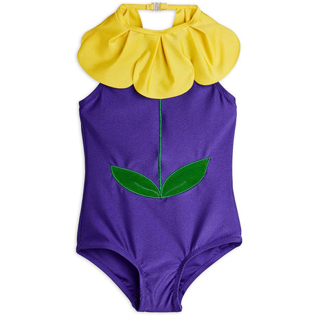 Mini Rodini Purple Flower Halterneck Bathing Dräkt