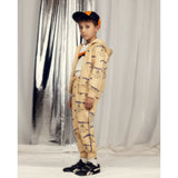 Mini Rodini Beige Alien City Fc AOP Sweatpants