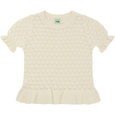 FUB Ecru Pointelle Tee