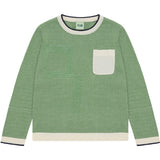 FUB Ecru/Pine Striped Crew