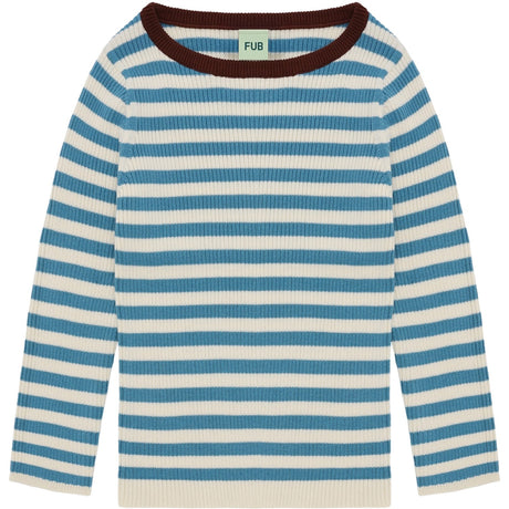 FUB Ecru/Sea Rib Blus