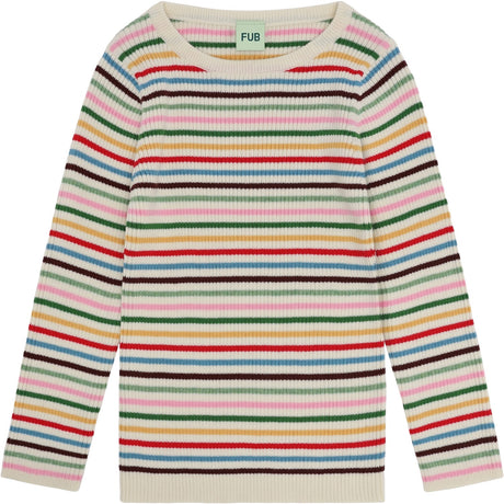 FUB Multi Stripe Rib Blus