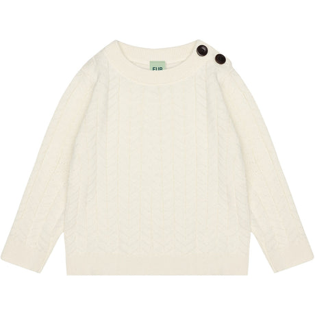 FUB Ecru Baby Zigzag Crew