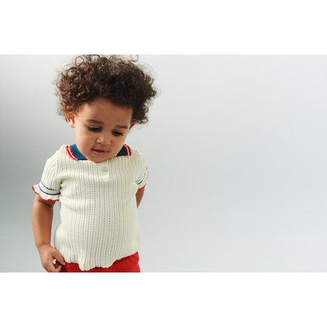 FUB Ecru Pointelle Pikétröja