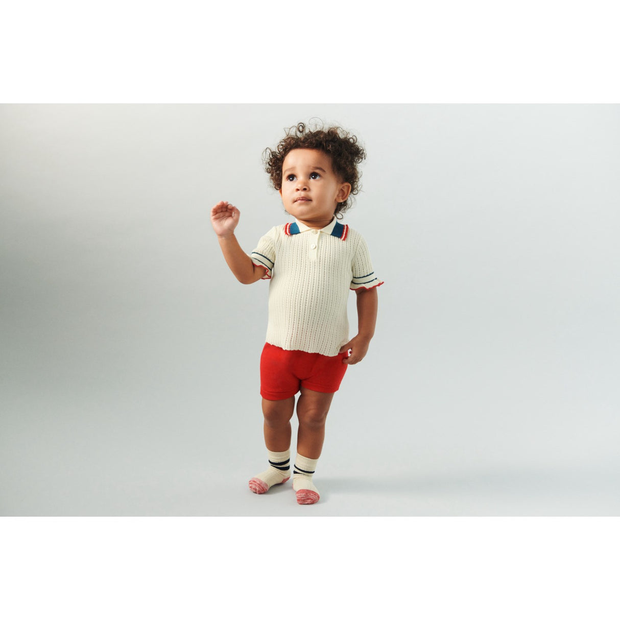 FUB Ecru Pointelle Pikétröja