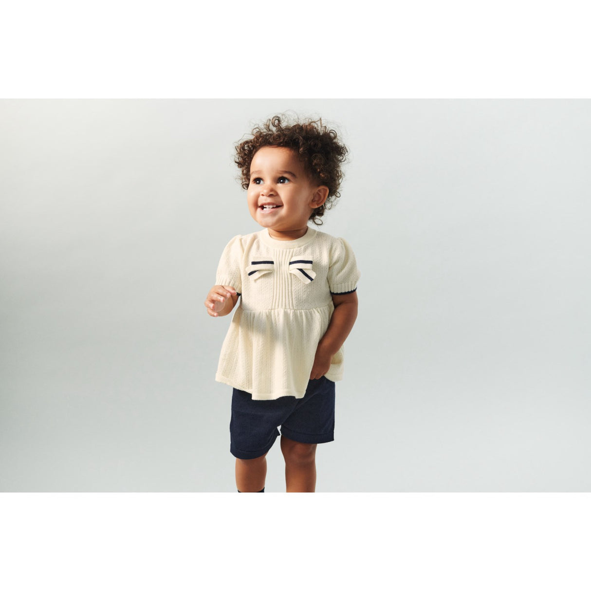 FUB Ecru Rosett Topp