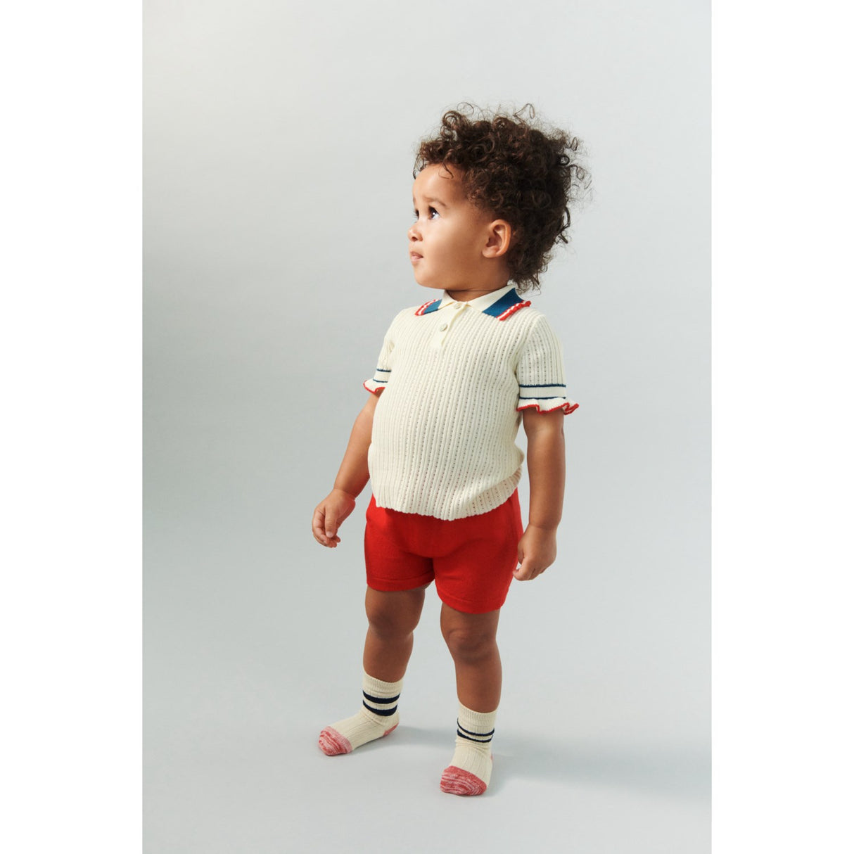 FUB Ecru Pointelle Pikétröja