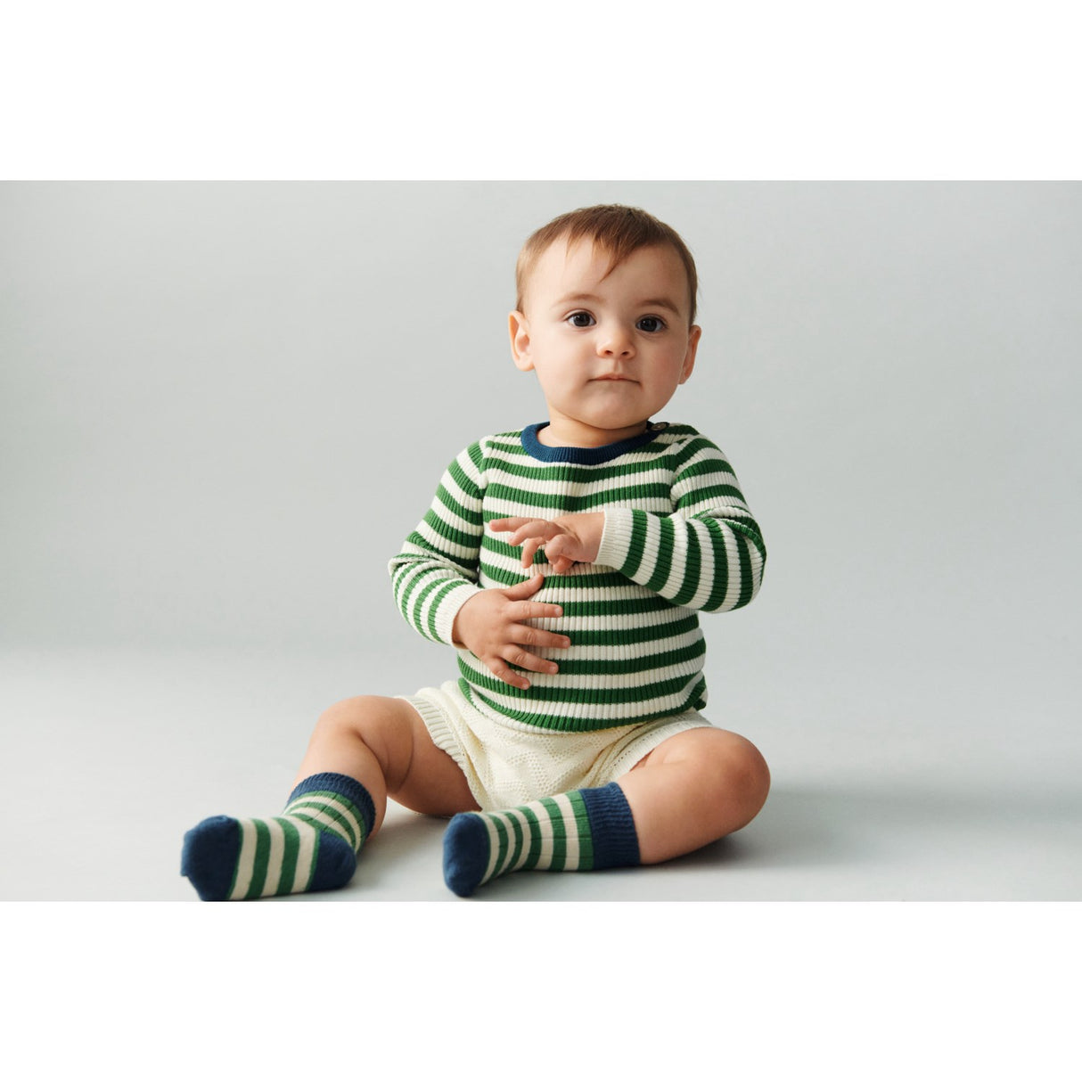 FUB Ecru/Pine Rib Blus